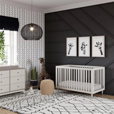 Room & Joy Jonas 3 In 1 Crib - Gray With Metal Legs - Image 2